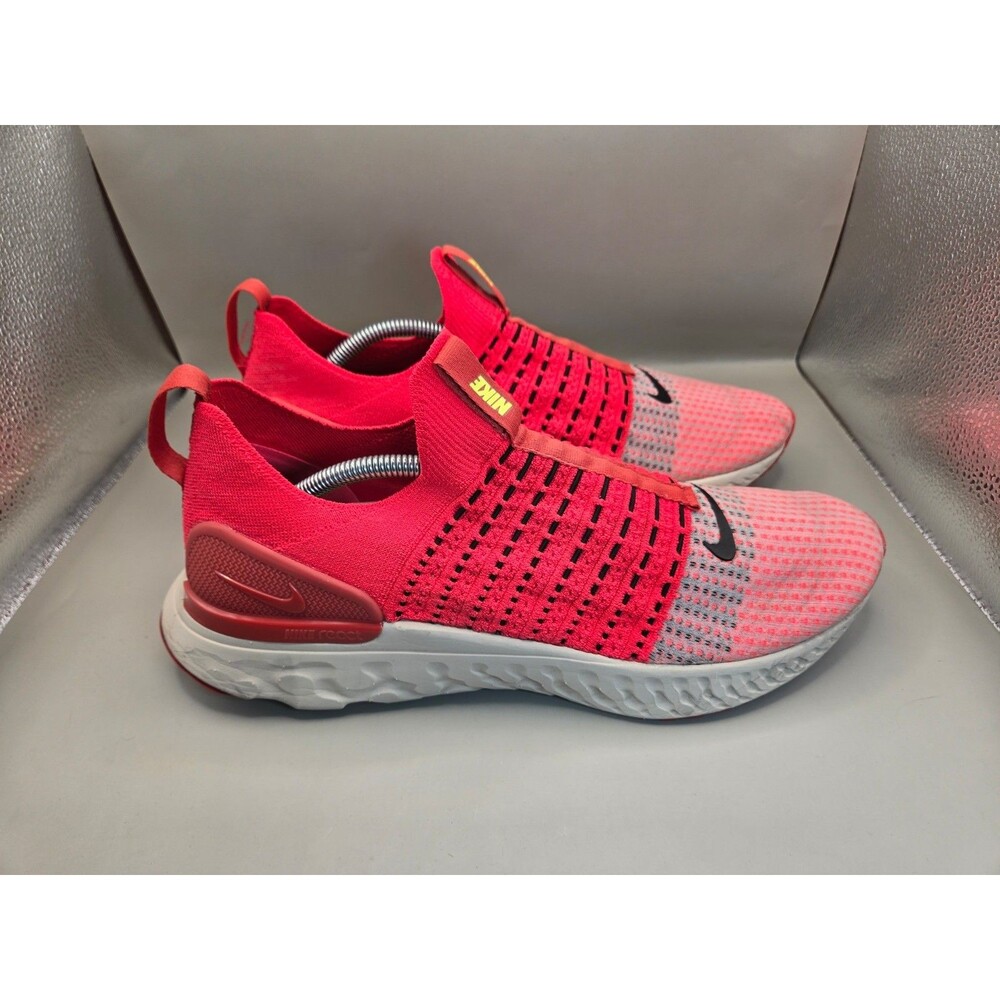 Nike React Phantom Run Flyknit 2 Shoes Men's 13 Siren Red Road Running Sneakers